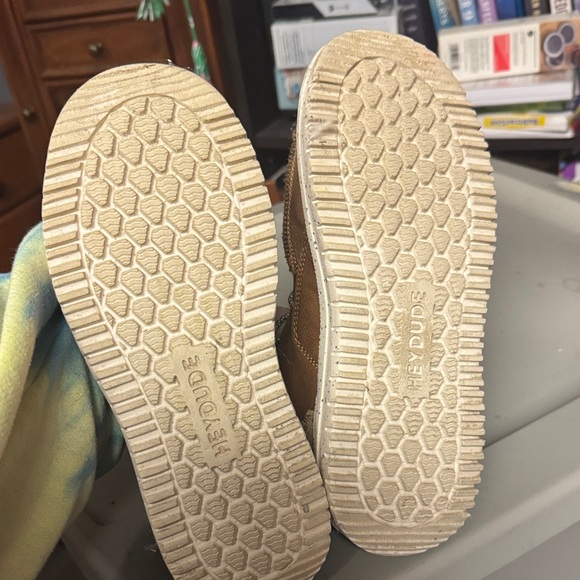 Hey Dude Brown and Green High-Top Sneakers - Picture 3 of 3